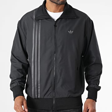 Adidas Originals - Veste Zippée A Bandes JD0050 Noir