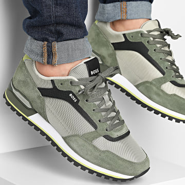 BOSS - Zapatillas Parkour Runner 50523221 Open Green