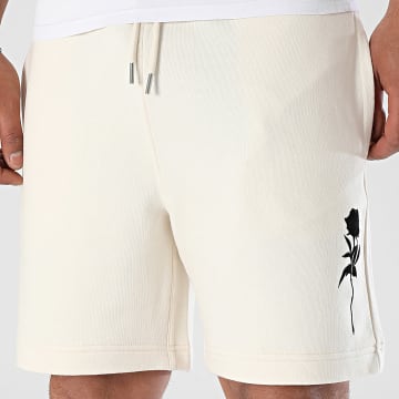Luxury Lovers - Pantalón Corto de Terciopelo Rosa Beige Negro