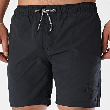 Luxury Lovers - Pantalones cortos de baño Palm LA Shine Negro