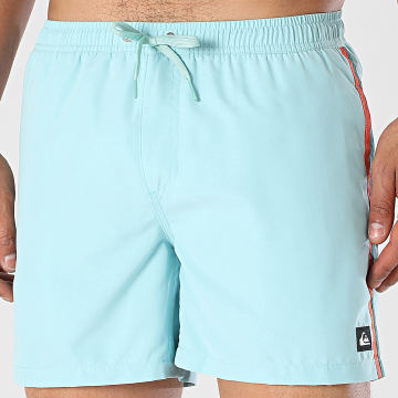 Quiksilver - Badeshorts mit Streifen Everyday Beach Volleyball EQYJV04117 Hellblau