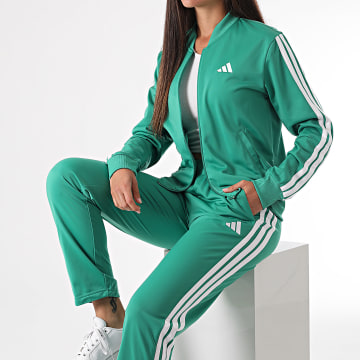 Adidas Sportswear - Ensemble De Survetement A Bandes Femme 3 Stripes JD2687 Vert