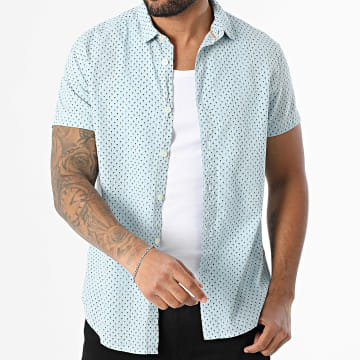 Deeluxe - Chemise Manches Courtes Pagos P4350M Bleu Clair