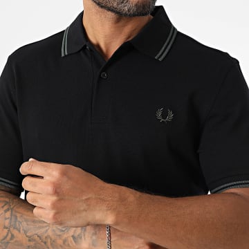 Fred Perry - Polo Manches Courtes Twin Tipped M3600 Noir