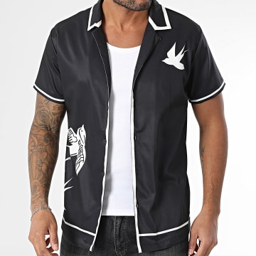 Frilivin - A97 Korte Mouw Shirt Zwart Wit