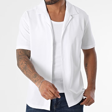 Frilivin - Chemise Manches Courtes Unie U90 Blanc