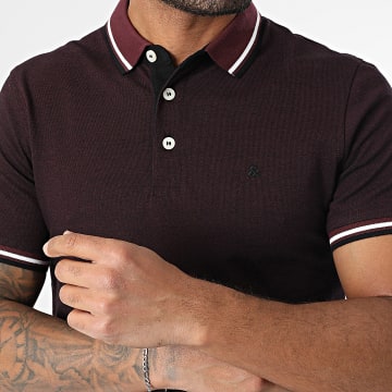 Jack And Jones - Polo Manches Courtes Paulos Bordeaux