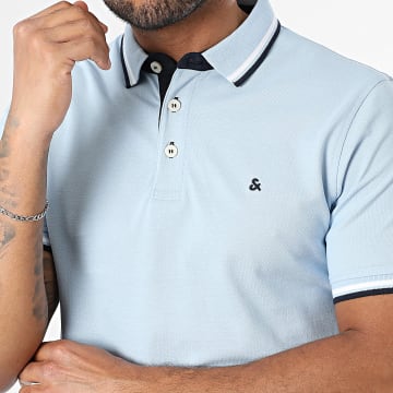 Jack And Jones - Paulos Kurzarm-Poloshirt Hellblau