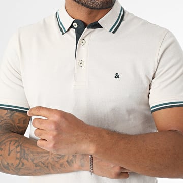 Jack And Jones - Polo-Shirt Paulos Kurzarm Beige