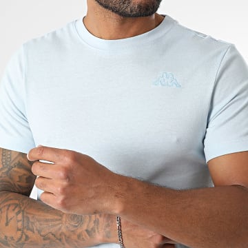 Kappa - Cafers Slim Logo Tee Shirt 304J150 Azul claro