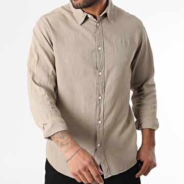 Pepe Jeans - Hemd Langarm Arnau PM308844 Taupe