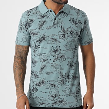 Petrol Industries - Polo Manches Courtes M-1050-POL911 Bleu Floral