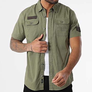 Petrol Industries - Chemise Manches Courtes M-1050-SIS411 Vert Kaki