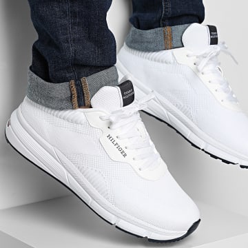 Tommy Hilfiger - Baskets Lightweight RWB Knit 5423 White