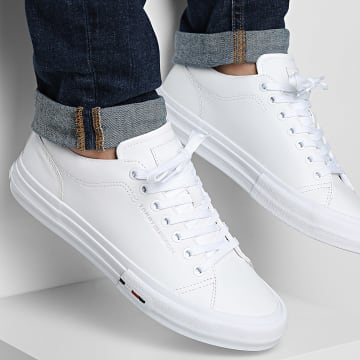Tommy Hilfiger - Baskets Hi Vulc Street Leather Patch 5312 White Desert Sky