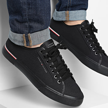 Tommy Hilfiger - Baskets Core Corporate Vulc Canvas 5398 Black