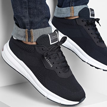 Tommy Hilfiger - Baskets Lightweight RWB Knit 5423 Desert Sky