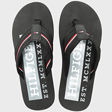 Tommy Hilfiger - Tongs Corporate Hilfiger Beach Sandal 5436 Noir
