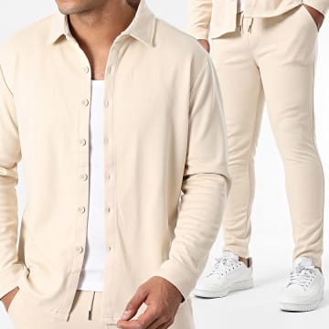 Zelys Paris - Set aus Langarmshirt und Giggy-Hose Beige