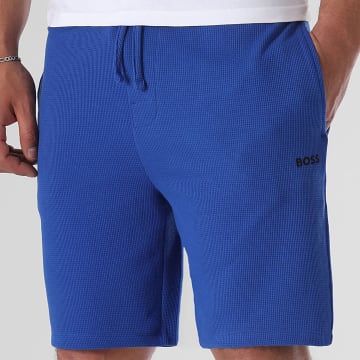 BOSS - Pantalones cortos Waffle 50535884 Azul real