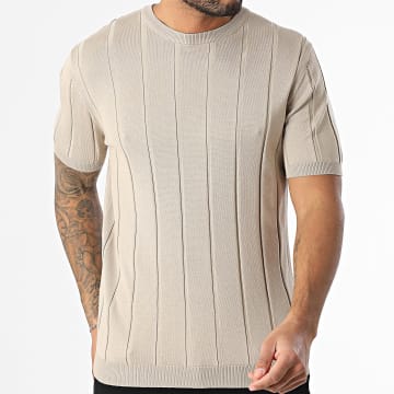 Frilivin - 631 Beige Mesh T-shirt