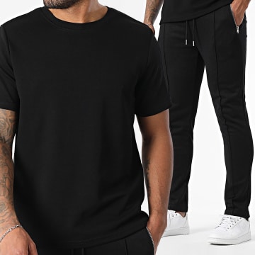 Frilivin - Set T-Shirt Und Jogginghose Uni S88 Schwarz