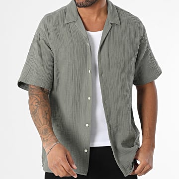 Jack And Jones - Chemise Manches Courtes Easter Patras Resort Vert Kaki