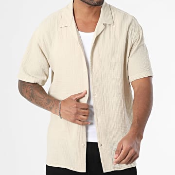 Jack And Jones - Chemise Manches Courtes Easter Patras Resort Beige