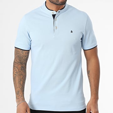 Jack And Jones - Poloshirt met korte mouwen Officierskraag Paulos Lichtblauw