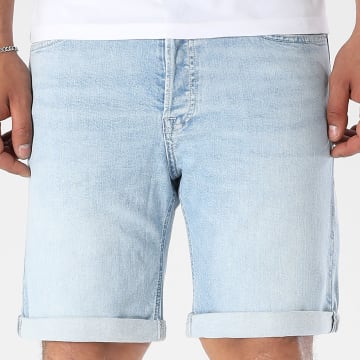 Jack And Jones - Rick Original Blauwe Denim Jean Korte Broek