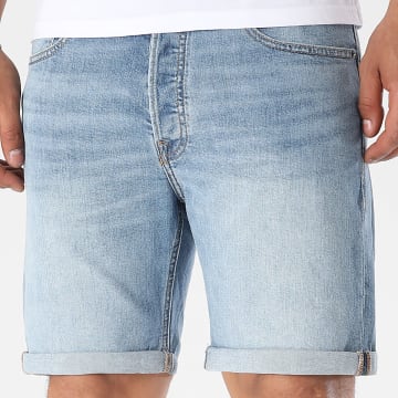 Jack And Jones - Rick Original Blauwe Denim Jean Korte Broek