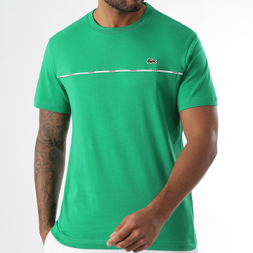 Lacoste - Tee Shirt Big Logo Crocodile Regular Fit Verde