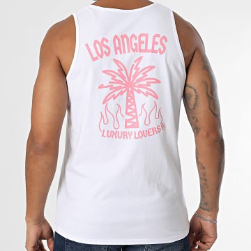 Luxury Lovers - Canotta Palm LA Bianco Rosa