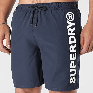 Superdry - Short De Bain Sport Graphic 17 M3010248A Bleu Marine