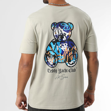 Teddy Yacht Club - Tee Shirt Oversize Large Art Series Azul Gris Beige