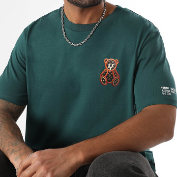 Teddy Yacht Club - Camiseta Oversize Grande Pequeña Lthr Verde Botella