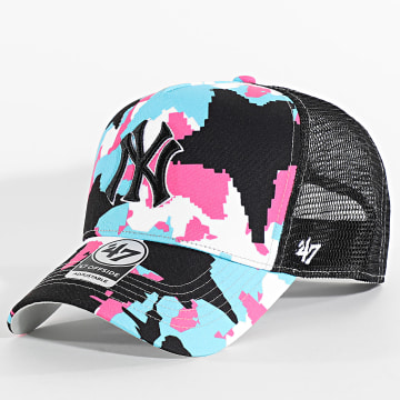 '47 Brand - DGT NY Trucker Cap B-DGTSO17PTP Negro Azul Claro Rosa Blanco