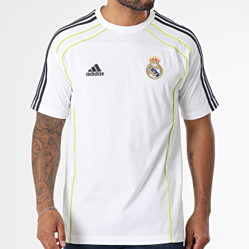 Adidas Sportswear - Tee Shirt A Bandes Real Madrid UBP JF2591 Blanc