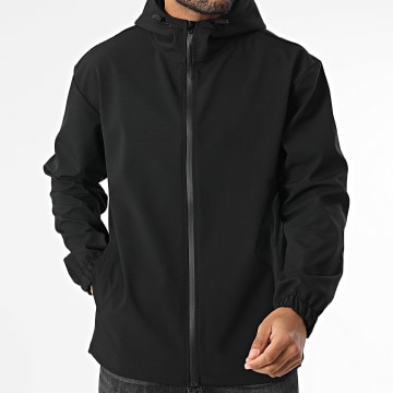 ADJ - 425 Giacca nera con cappuccio e zip