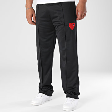 ADJ - Coeur Chic 624 Pantalones de chándal Negro Rojo