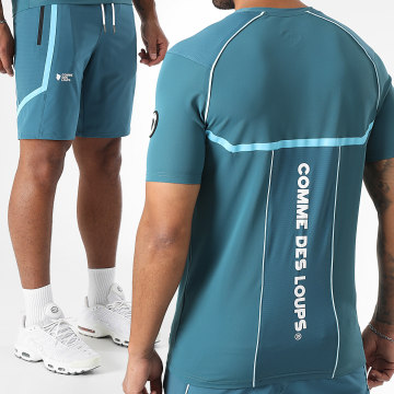 Comme Des Loups - Baltirun Jogginghose und T-Shirt Set Entenblau