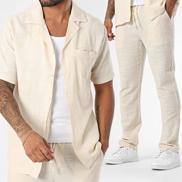 Frilivin - Set Hemd Kurzarm und Hose Z96 Beige