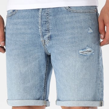 Jack And Jones - Rick Original Blauwe Denim Jean Korte Broek