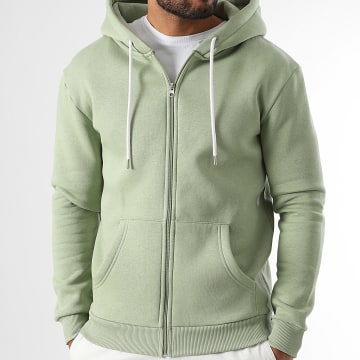 LBO - Sweat Zippé Capuche 3832 Vert clair