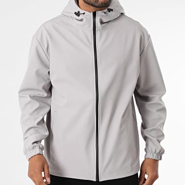 ADJ - 425 Giacca grigia con cappuccio e zip