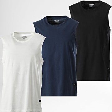 Blend - Lot De 3 Débardeurs Jaxy 20718768 Noir Blanc Bleu Marine