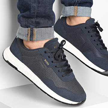 BOSS - Zapatillas Titanium Runn 50541882 Azul oscuro