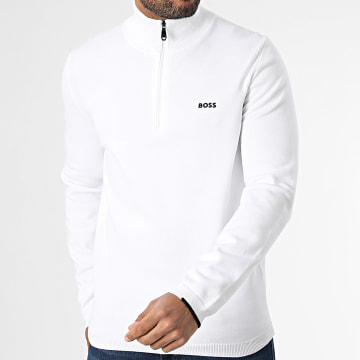 BOSS - Ever X Sweater met ritssluiting 50498518 Wit