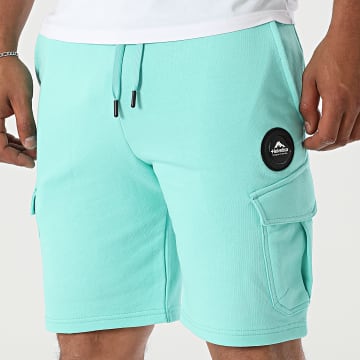 Helvetica - Short Jogging Cargo Ajaccio Vert Turquoise
