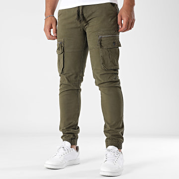 John H - Pantalon Cargo 01 Vert Kaki